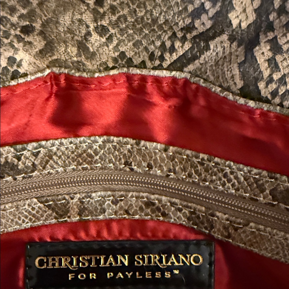 Christian Siriano Python Pattern Shoulder Bag wit… - image 4